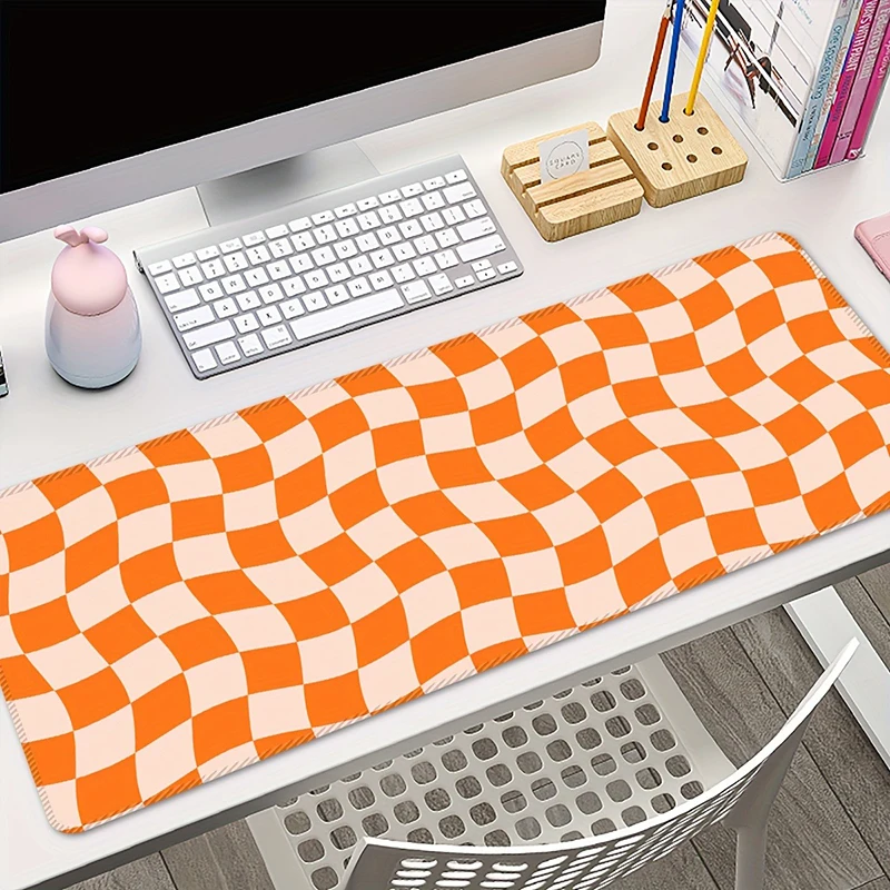 

Checkered Mousepad Gamer Gaming Laptops Mausepad Mouse Pad Computer Mouse Ped Pc Accessories Rubber Mat Deskmat