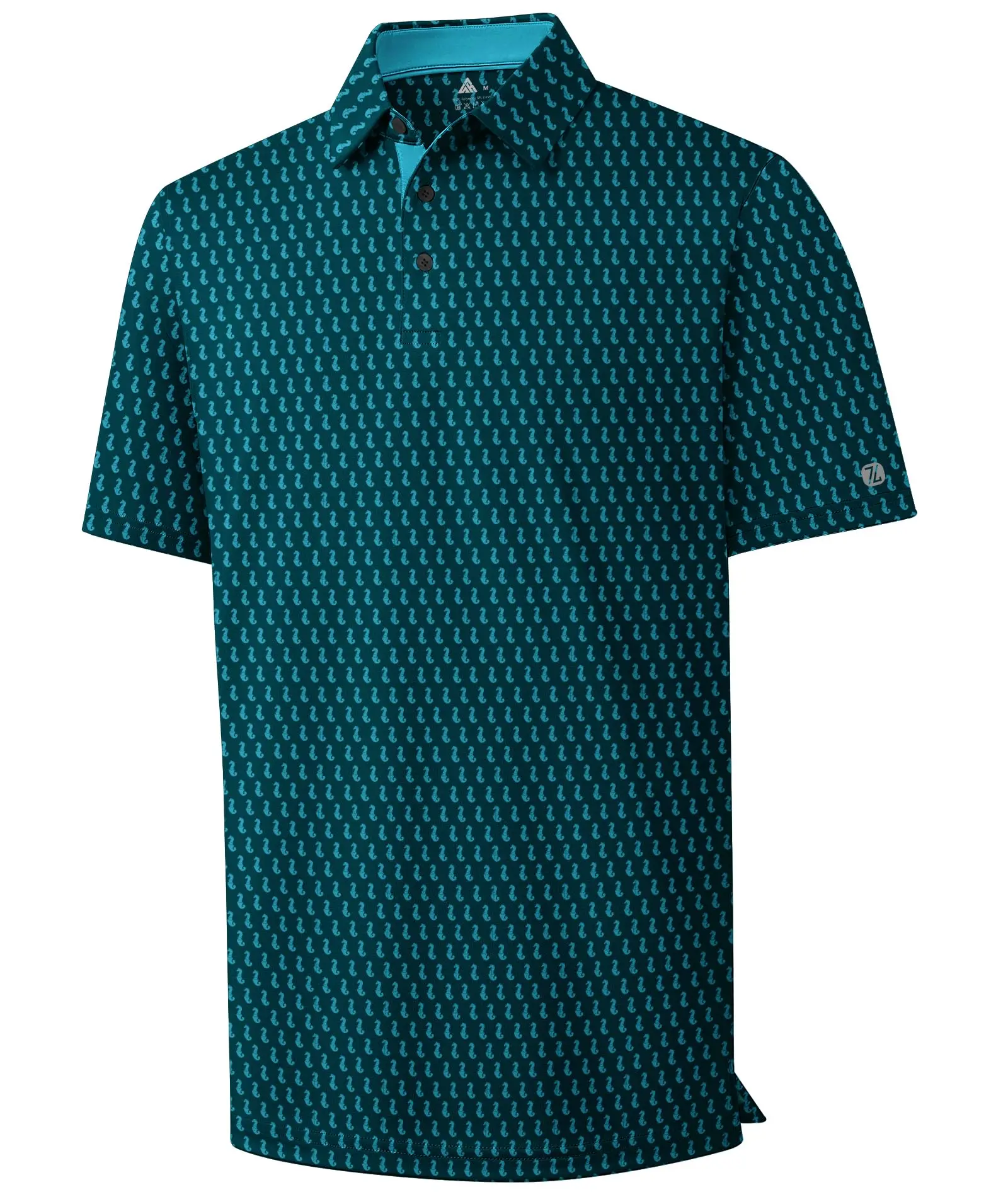 Mens Golf Shirts Short Sleeve Print Patterns Performance Moisture Wicking Polo Shirt 2026