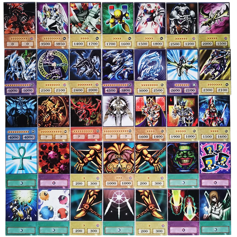 100PCS Yu Gi Oh Japanese Anime 100 Different English Card Wing Dragon Dragon Giant Soldier Sky Dragon Flash Card Kids Toy Gift