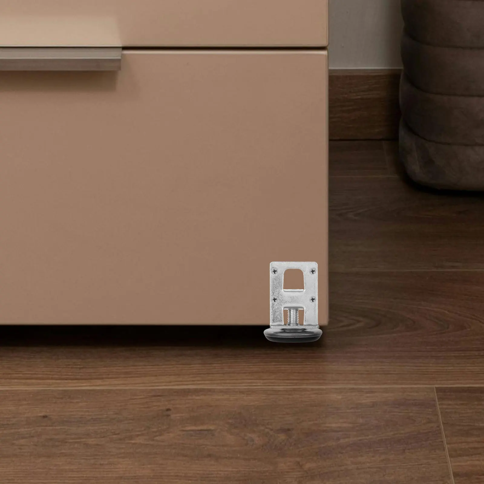 

4Pcs Adjustable Leveling Feet Heavy Duty Iron ABS Material for Furniture Cabinets Workbench Shelves Wardrobe Levelers