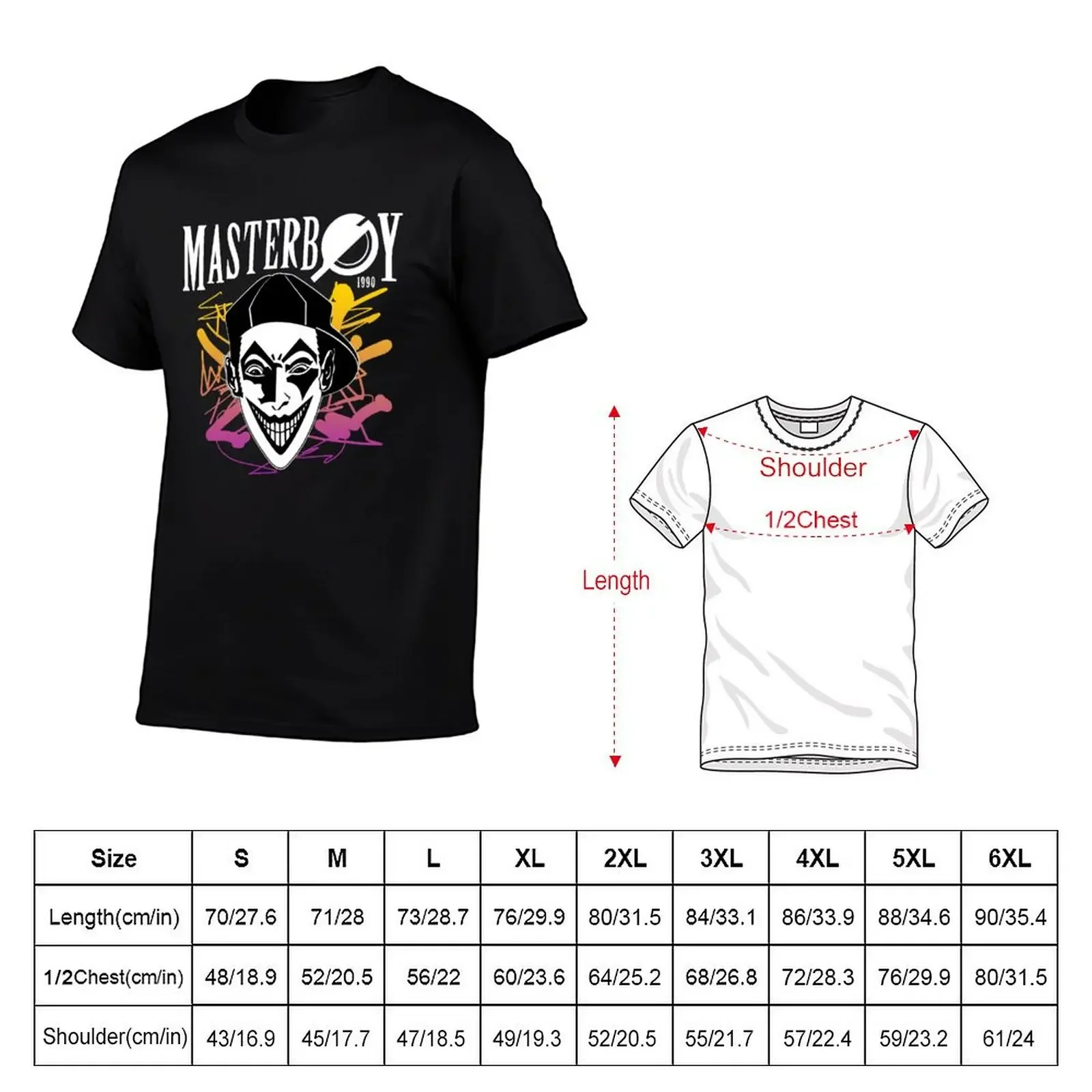 Masterboy - Dance 90's collector summer edition T-Shirt summer top anime clothes fitted t shirts for men