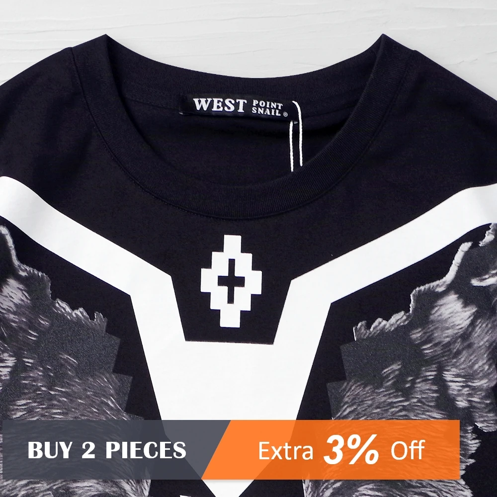 Men Women T-Shirts Wolf Graphic Animals Print Couple Tees Casual Gothic Hip Hop Punk O-Neck Tshirt Broadcloth Short Sleeve Tops