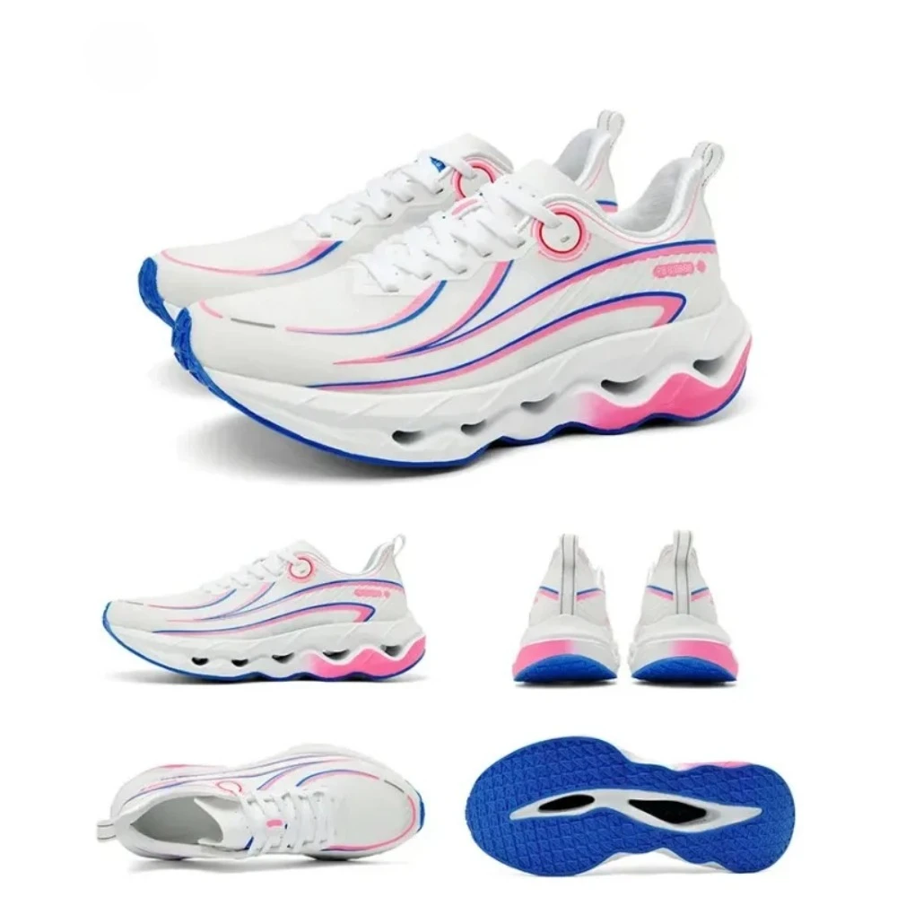 

Мужские кроссовки для женщин, дорожные беговые кроссовки на мягкой подошве с амортизацией, спортивные тренировочные кроссовки с сеткой, дышащие легкие удобные мужские кроссовки