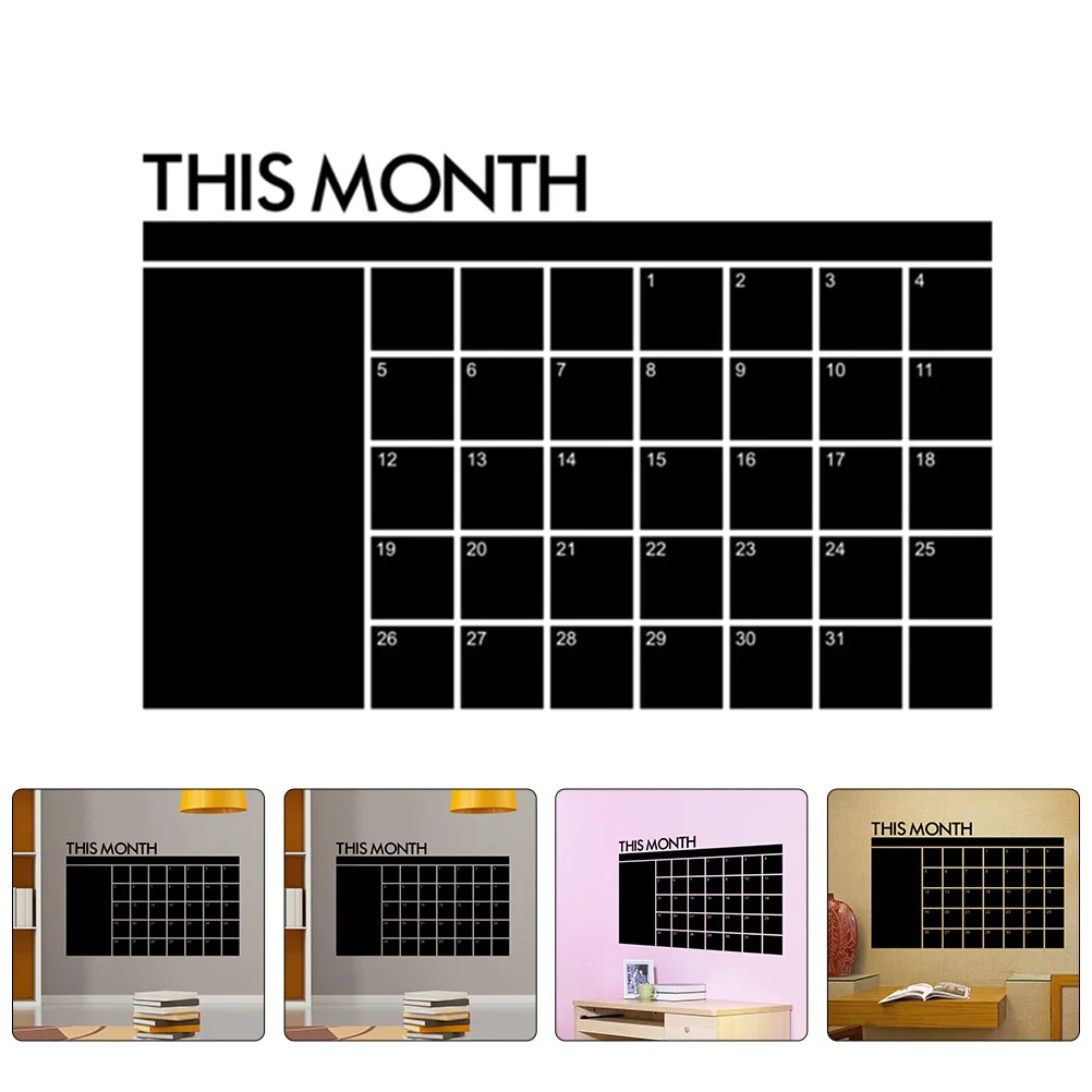 

Magnetic Calendar for Fridge Blackboard Stickers Chalkboard Household Erase Convenient