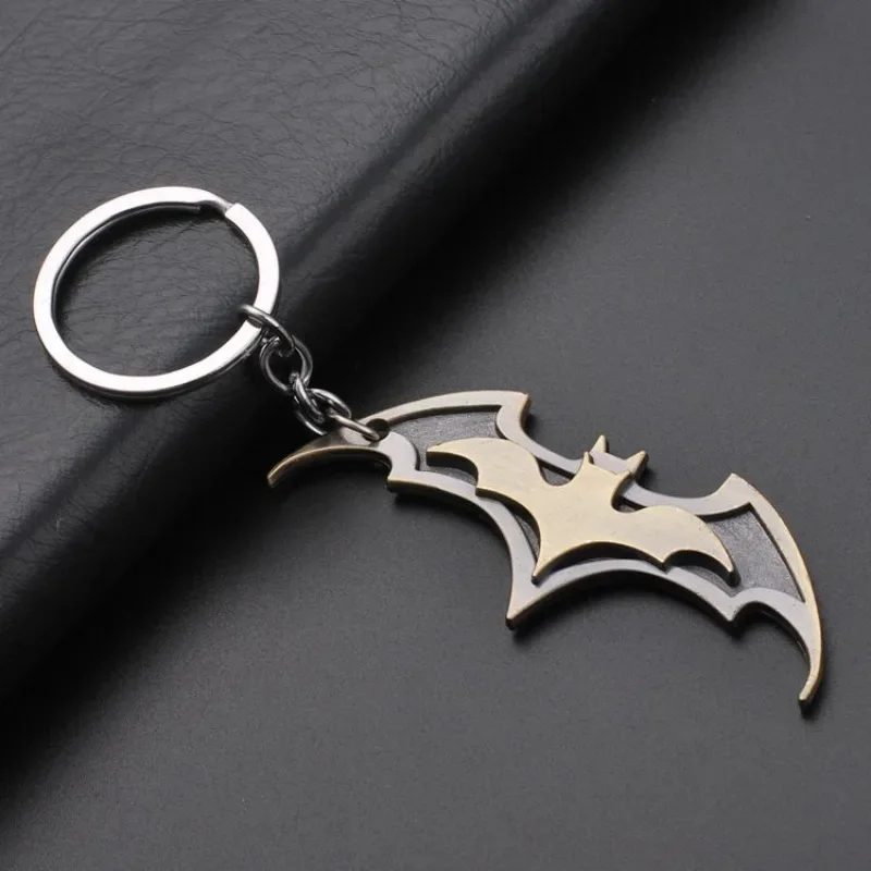 Detective Comics Batman Keychain Figure 13CM Anime Action Movies Collection Pendant Couple Keychain Pendant Kids Birthday Gifts