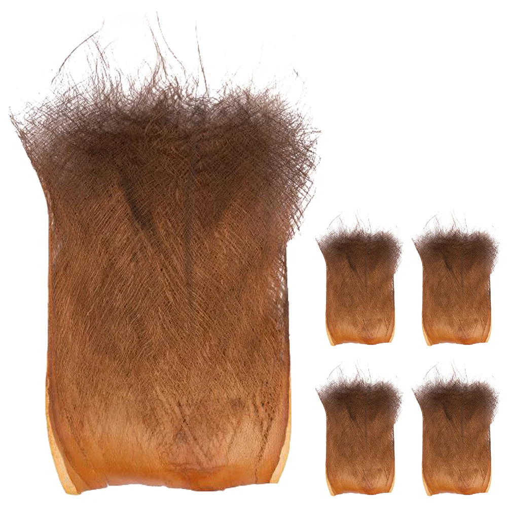 

Amosfun 5pcs Palm Bark Background Garden Tree Decor Fish Spawning Plant Basking Platform Small Brown Silk Ornament