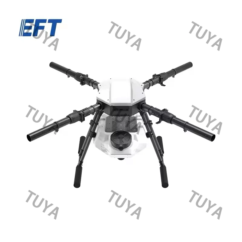E410P 10L 10Kg upgraded four-axis agricultural spray frame 1393mm wheelbase waterproof foldable