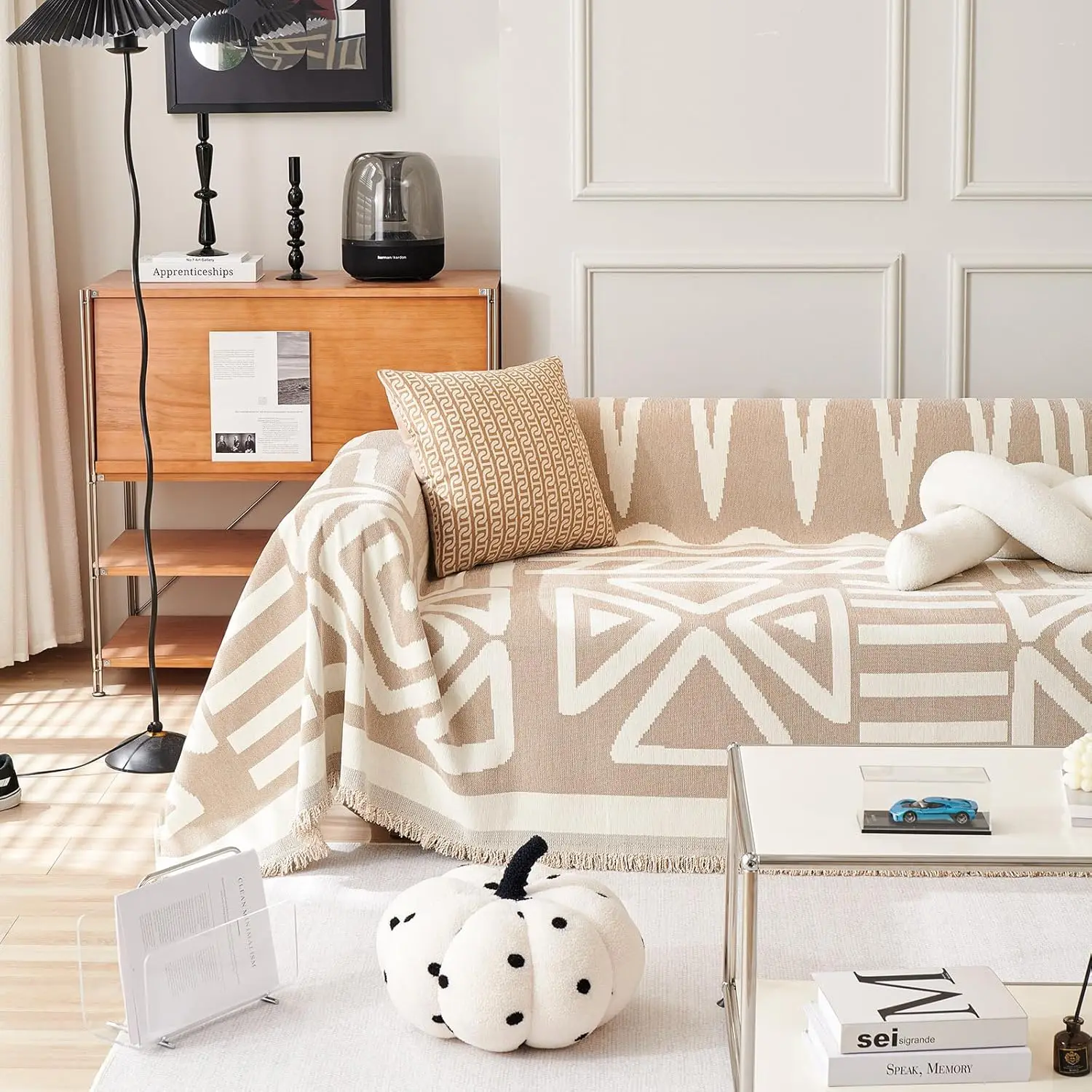 

Sofa Covers For Sectional Sofa Boho Couch Cover For Dogs Khaki Throw Couch Cover With Tassel Loveseat Covers Futon Cover L