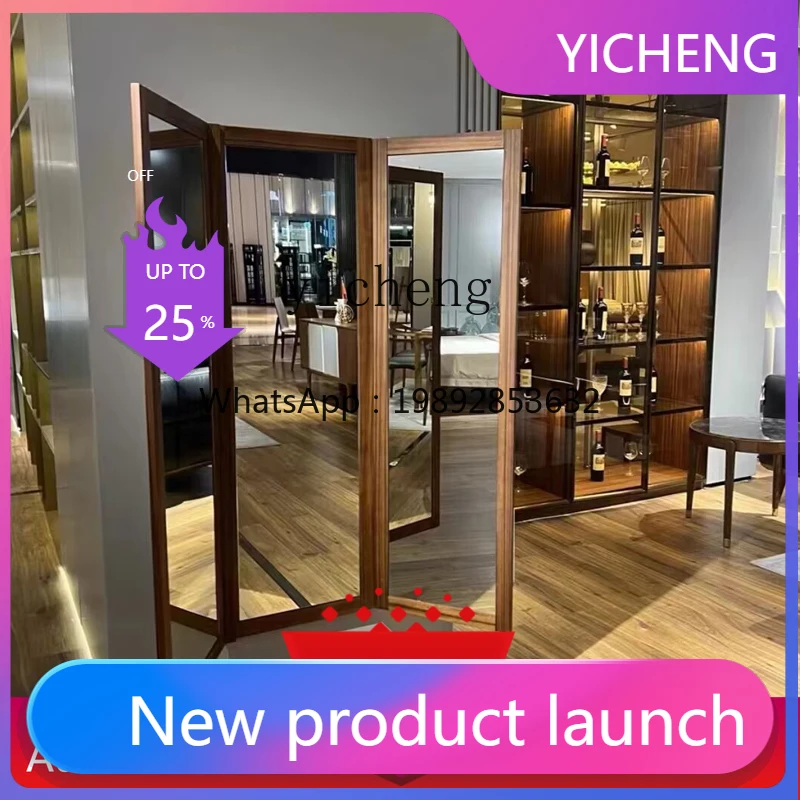 A2-10 Wall Hanging Dressing Mirror Folding Hidden Wall Hanging Electric Meter Box Covering Three-Side Flip Mirror