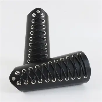 中世紀男士黑色PU皮革馬具盔甲哥德式肩甲維京戰士騎士角色扮演服裝文藝復興時期配件 8 最佳銷售 盔甲騎士 - №2