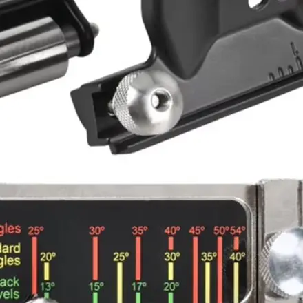 Woodworking Sharpening Honing Guide Tool with Metal Lock Knob Adjustable for Various For Chisels Planes Sharpening Tasks