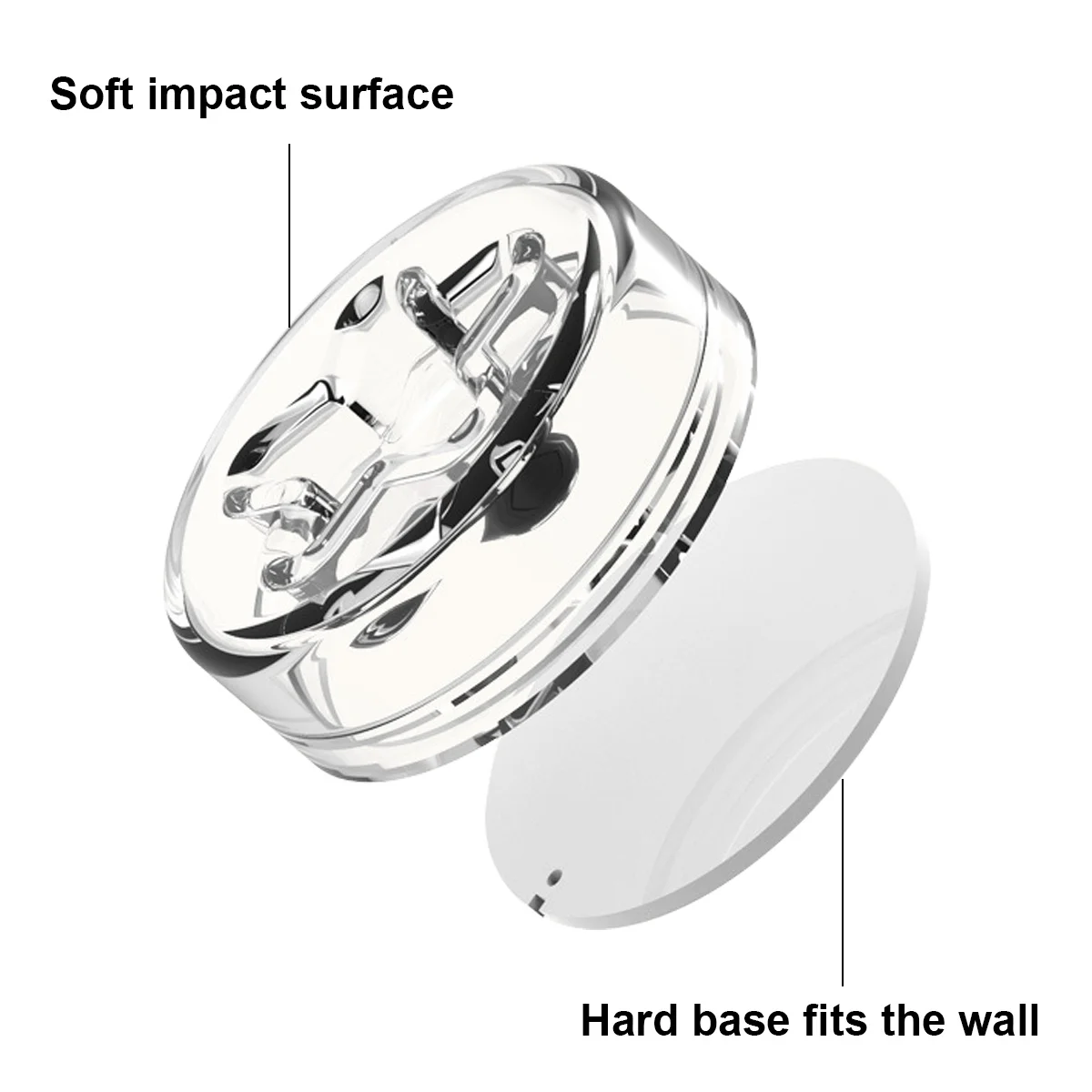 

8pcs Door Stopper Bumper Self Adhesive Wall Protector Door Knob Guard Cushion For Table Corner Refrigerator Cabinet Protection