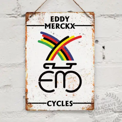 Eddy merckx-placa de metal, estilo vintage, bicicleta, bicicleta, garagem