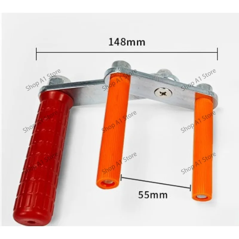 Drywall Lifter, Panel Carrier for Wood Board, Glass, Density Board & Tile, 3-Clamp Hand Carry Moving Tool