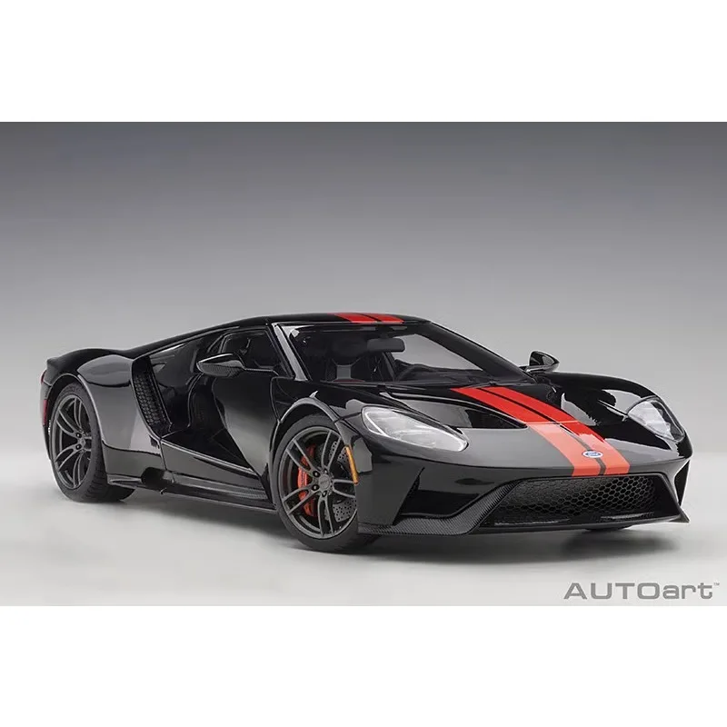 AUTOart 1/18 FORD GT 2017 โลหะผสมจําลองแบบคงที่รถ,คอลเลกชันเด็กของเล่นตกแต่ง,ของขวัญวันหยุดสําหรับเพื่อน