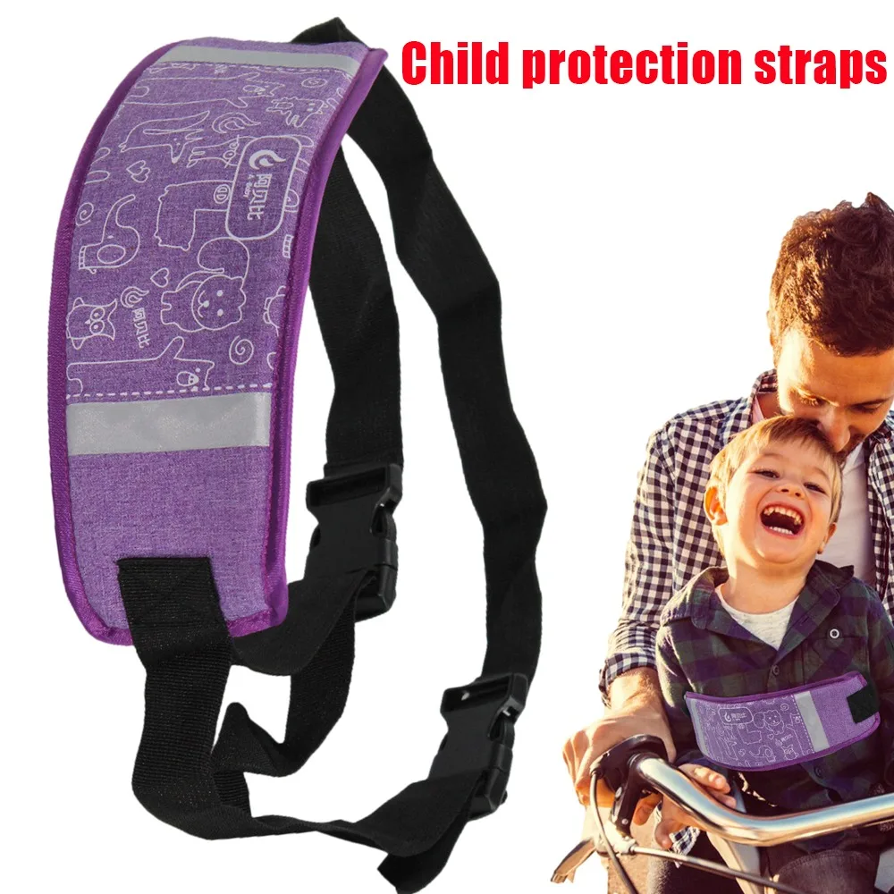Children's Motorcycle Seat Belt With Reflective Design Non-Slip And Anti-Fall Strap Rear Seat Belt Child Protection Equipment