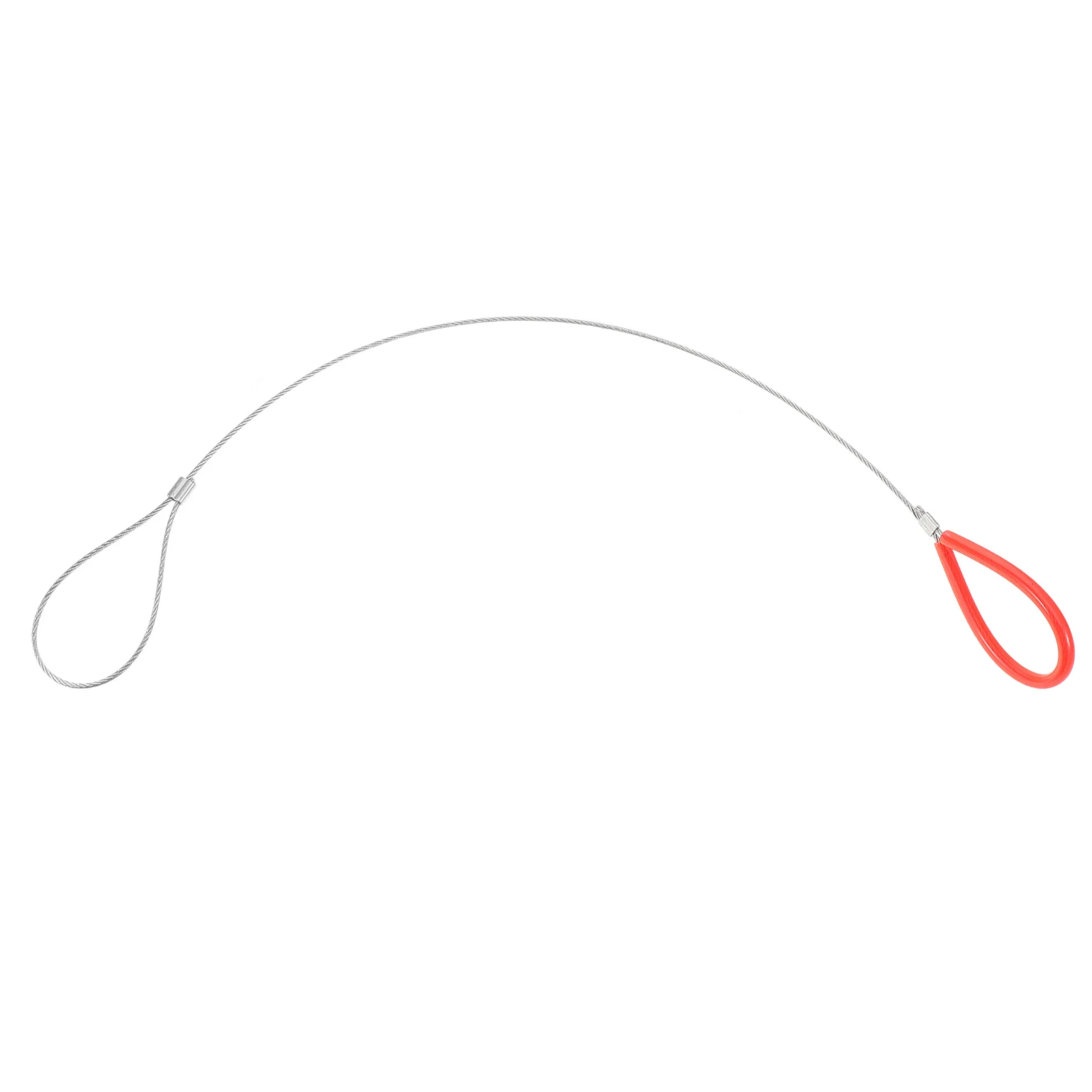 

Safety Rope Automotive Lift Thickened Steel Wire Silver Double Ring Cables Loop Towing Accessories Replacement