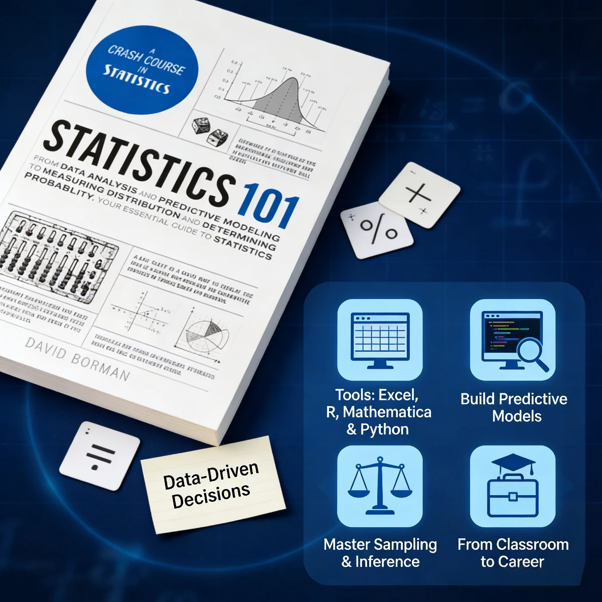 Statistics 101 Crash Course Statistics Data Analysis Predictive Modeling Probability Distribution Math Data Science Essential