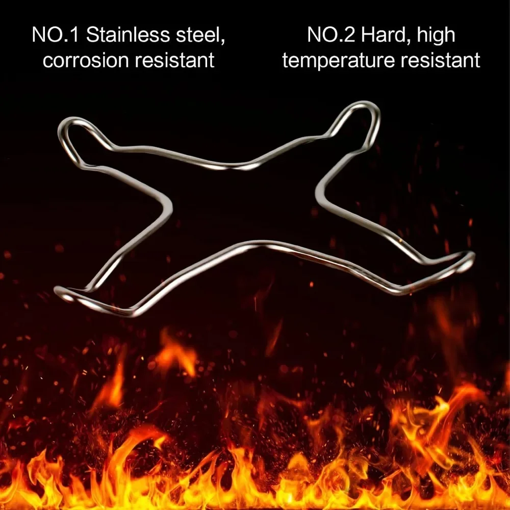 

2 Pieces Gas Stove Holder, Gas Cooking Plate Holder Grid Cross Reduction Reducer Four Tips for Pot and Coffee Maker