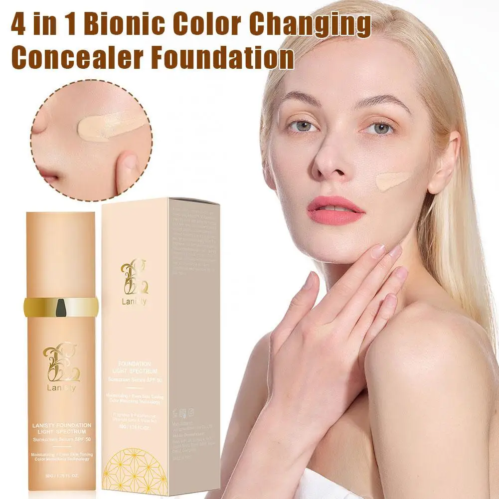 4 In 1 Biomimic Foundation Spectrums Biomimic Light Spectrums Foundation With SPF50+ Longwearing