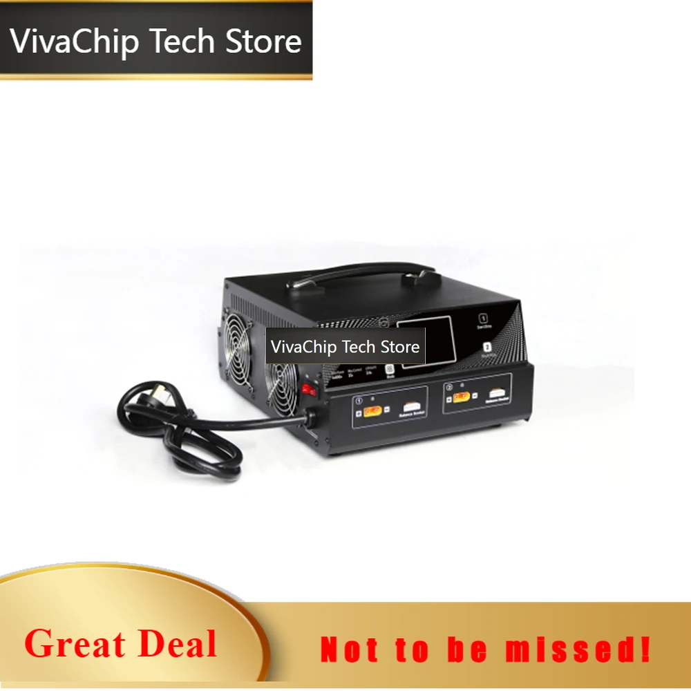 VivaCTFor Power UP2400-6S 4X600W 25A 4 Channels LiPo/LiHV Battery Balance Charger For RC UAV Drone Charger