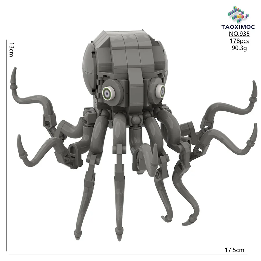 3 Eyed Giant Hand Suluked Subnautica Bloop Eat Sea Monster Sea Eater Leviathan El Gran Maja Subnautica Building Blocks Toy Gift view 3