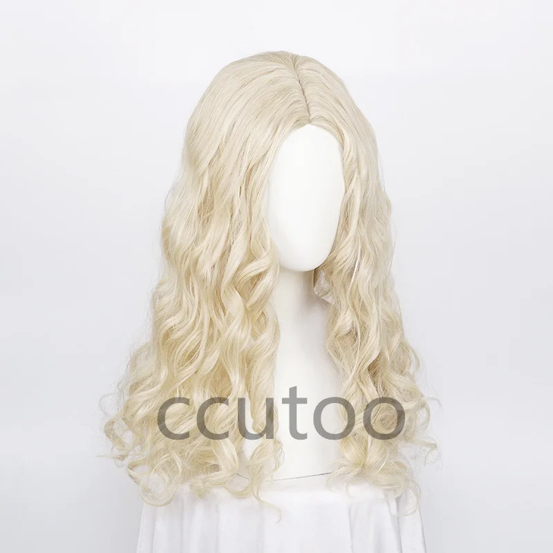 

ccutoo Синтетический Фокус-Покус 2 Сумасшедшая Ведьма Сара Блондинка Длинные Вьющиеся Волосы Косплей Парик Хэллоуин Девушки Карнавал Ролевая Игра Вечеринка