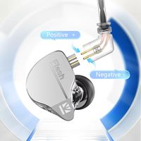 KBEAR Flash Dual Drviers Hybrid In-Ear HiFi Earphones Five-axis CNC Aluminum Alloy Cover 10MM Dynamic Driver for musicians singe