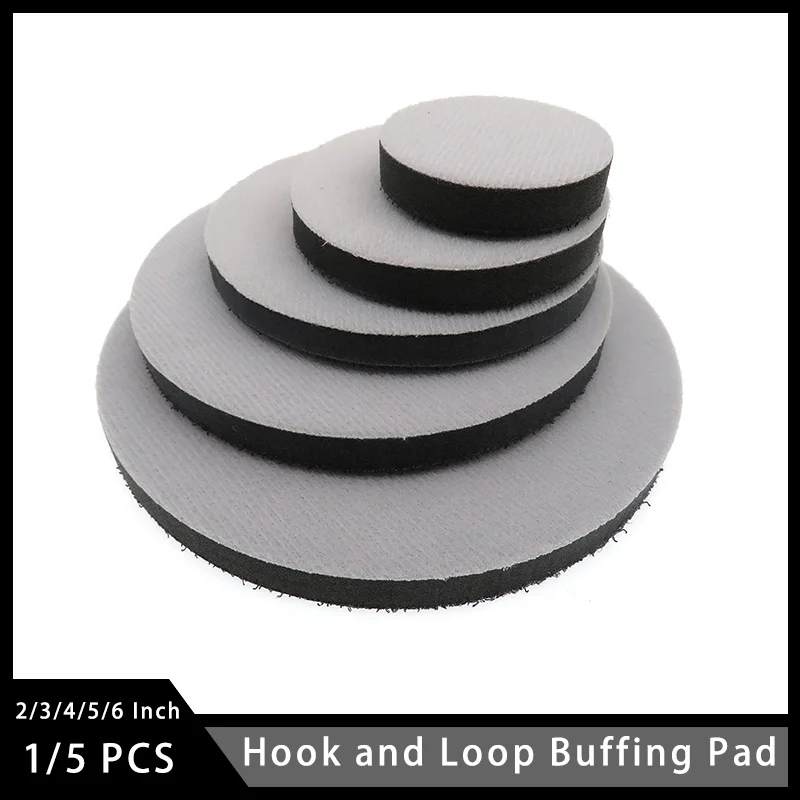 2''3''4''5''6'' Soft Interface Pad 1/5 Pcs Hook and Loop Buffer Sponge Cushion Protection Polishing Pad for Backing Pad Grinding