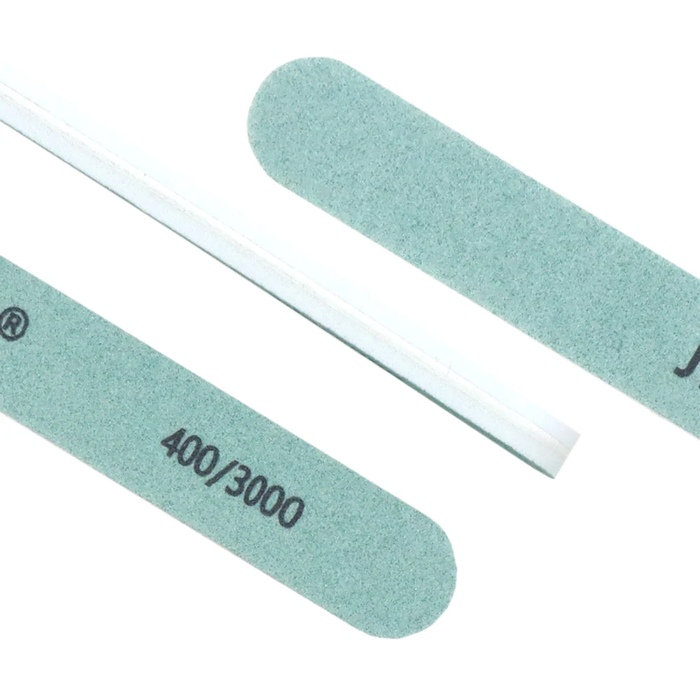 30Pcs Nail Files And Buffer Set 400/3000 Grit Green&White Straight Nail Buffer Files Strip Shine Nails Pedicure Manicure Product