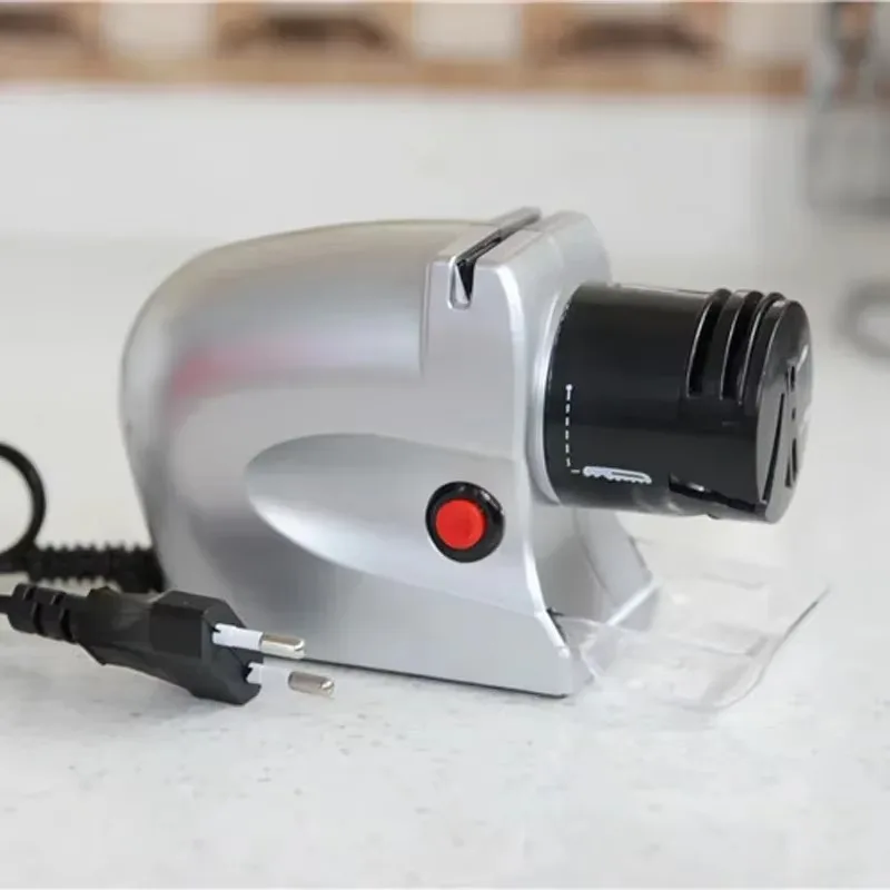 

【Best-selling】Small New 220V 0.06W 2 Slot Multi-functional Household Electric Knife Sharpener Fast Grindstone Screwdriver Scisso