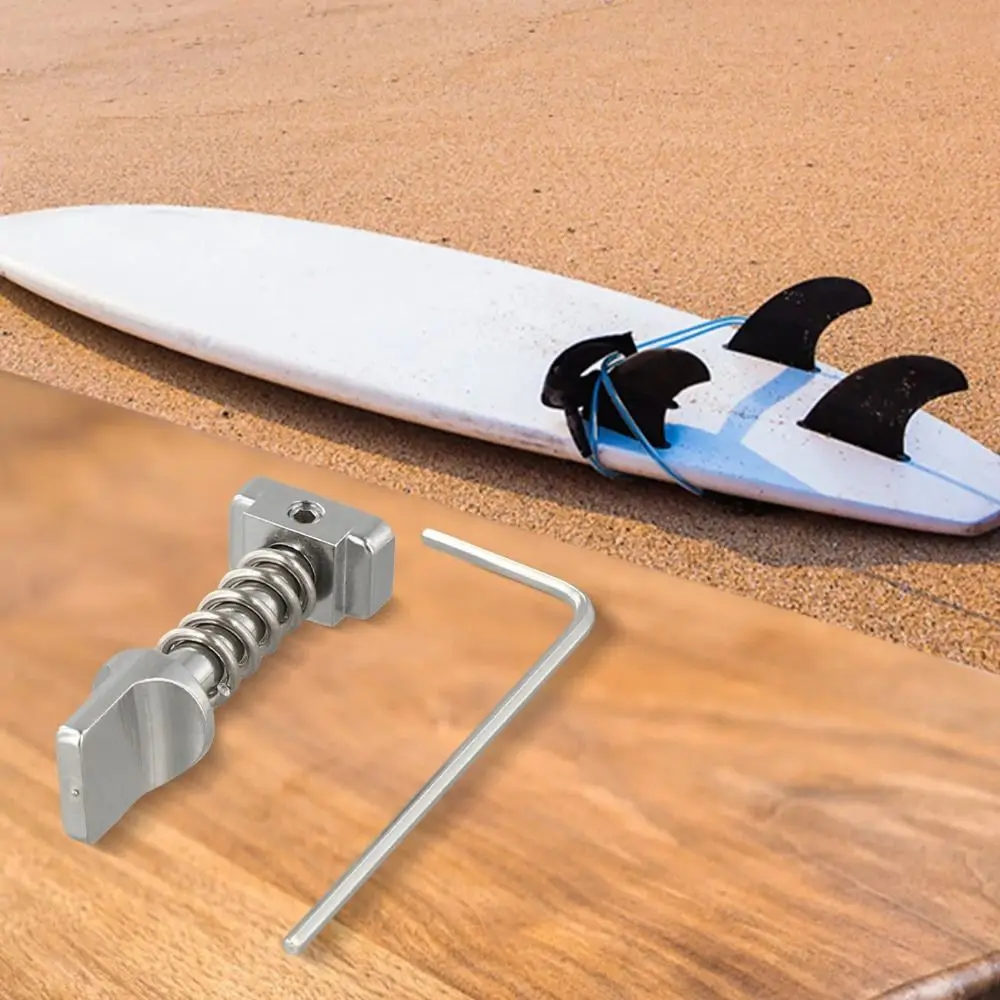 Stainless Steel Surfboard Fin Screws Fin Lock Quick Snap Fin Screw Kit Standard Tail Box Replacement Parts Surfboard Accessories view 2