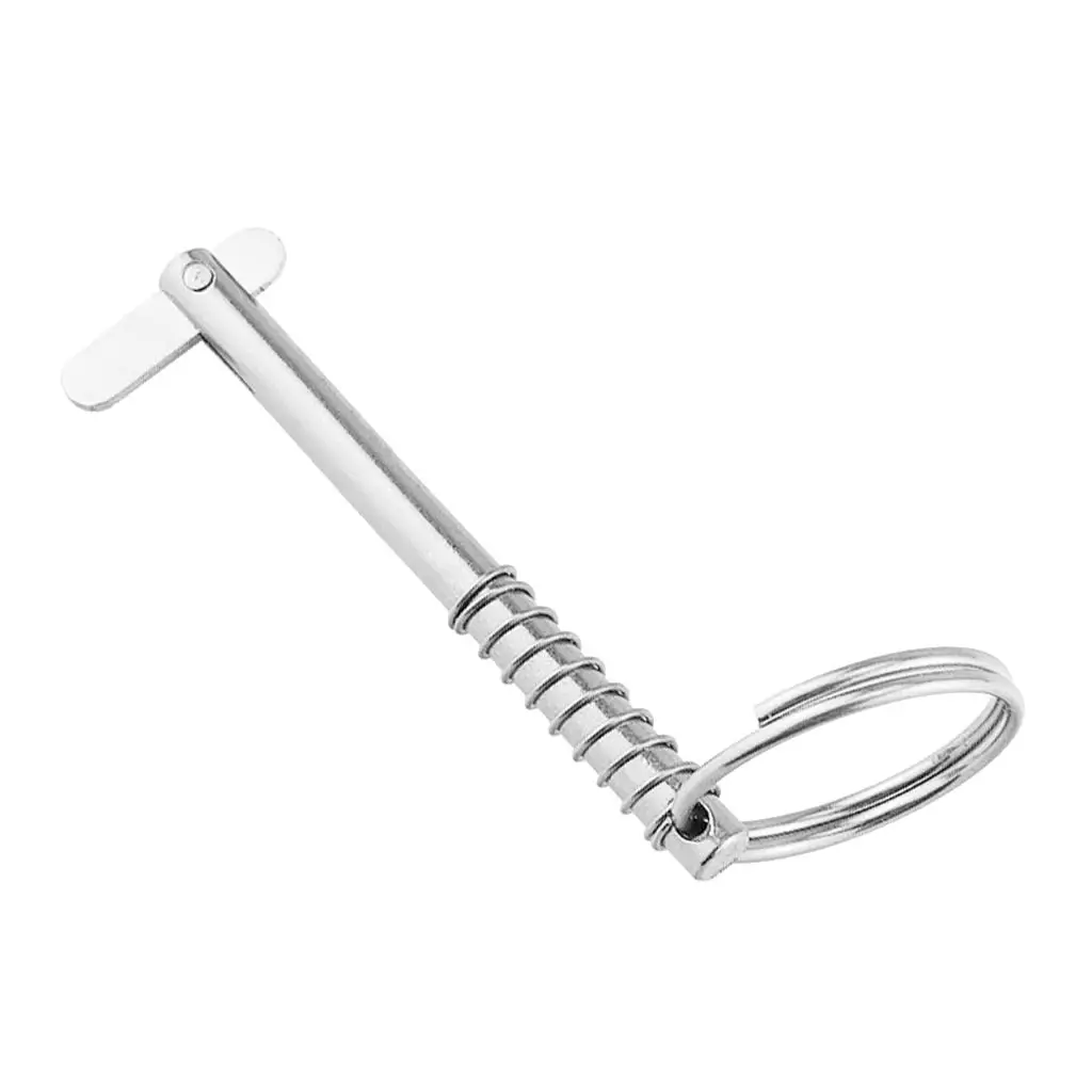 Spring Ring Deck Accessories, Quick Release Pin 316 Stainless Steel for Kayak Marine Boat Bimini Top Hinge, 5x76mm