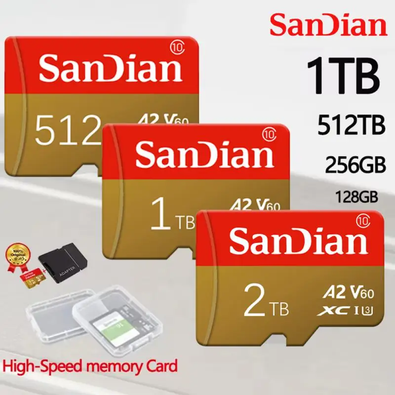 Original Memory Card 32GB Micro Tf Sd Card 64 128 256GB Tarjeta Micro Tf 512GB 1TB U3 Mini TF Card Class10 For PC/Phone/Camera