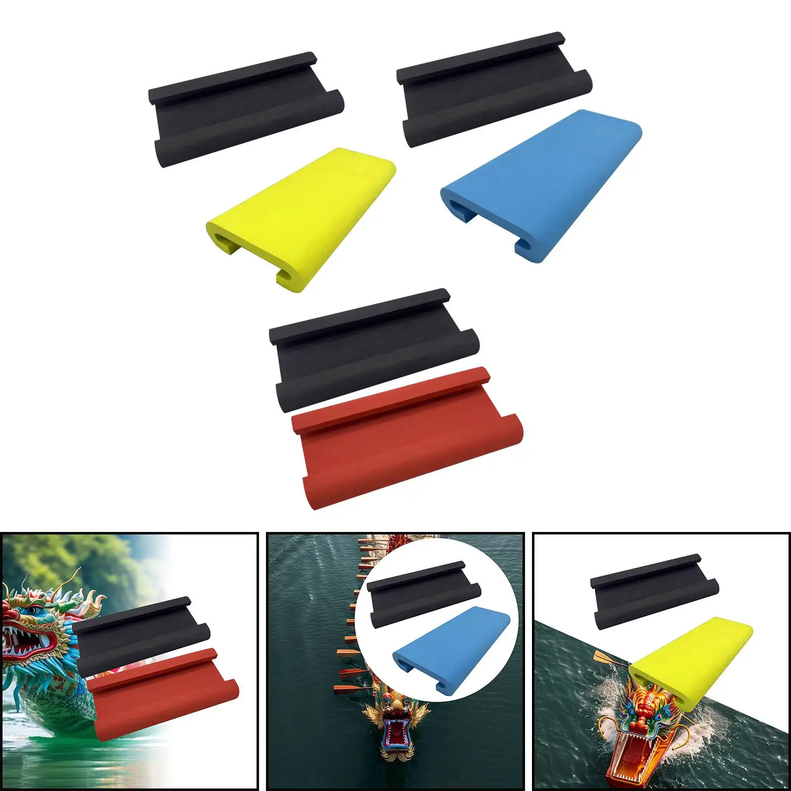 2x Dragon Boat Seat Pads Non Slip Rower Boating Cushion Waterproof Shock Absorbing Paddling Cushion Mat EVA Fishing Seat Pads