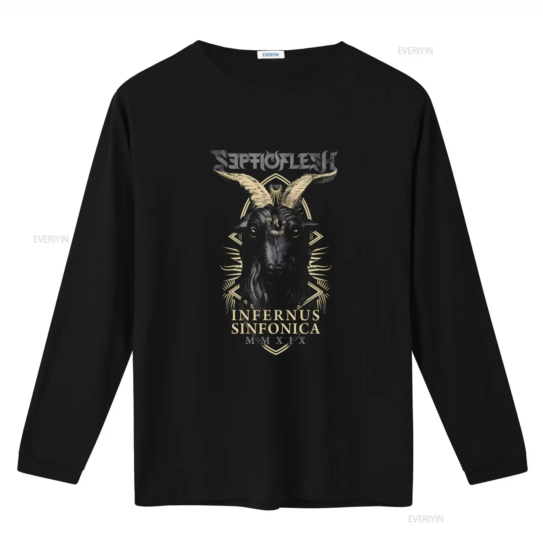 NWT Septicflesh Infernus Sinfonica MMXIX Death Metal Band Music T Shirt S 4XL vintage Washed Soft Versatile Stretched