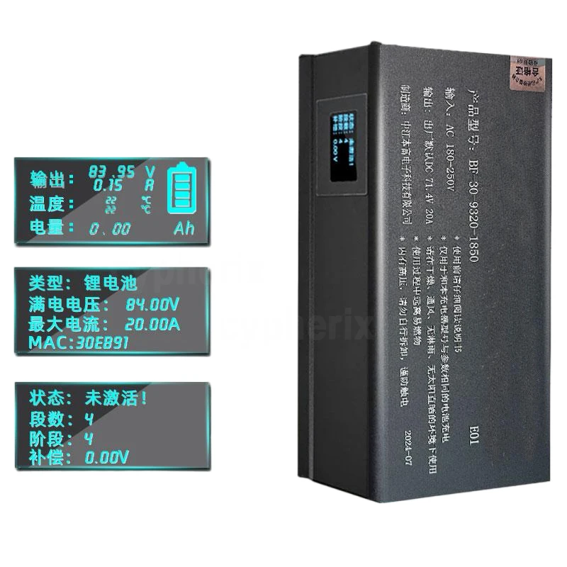 10 - 93 فولت شاحن قابل للتعديل 3- 20A 3-30A 25A ل 18650 LiFePO4 بطارية ليثيوم أيون 2-15A 58.4 فولت 54.6 فولت 87.6 فولت 84 فولت 67.2 فولت 58.8 فولت 29.2 فولت 20A