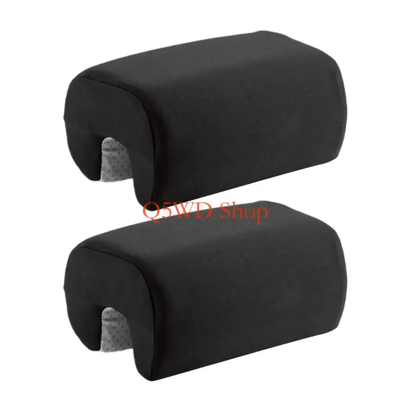 Q5WD Adjustable Chair Arm Support Pads With Thickened Memory Foam Elastic Fastening Straps for Game Office Furniture Use