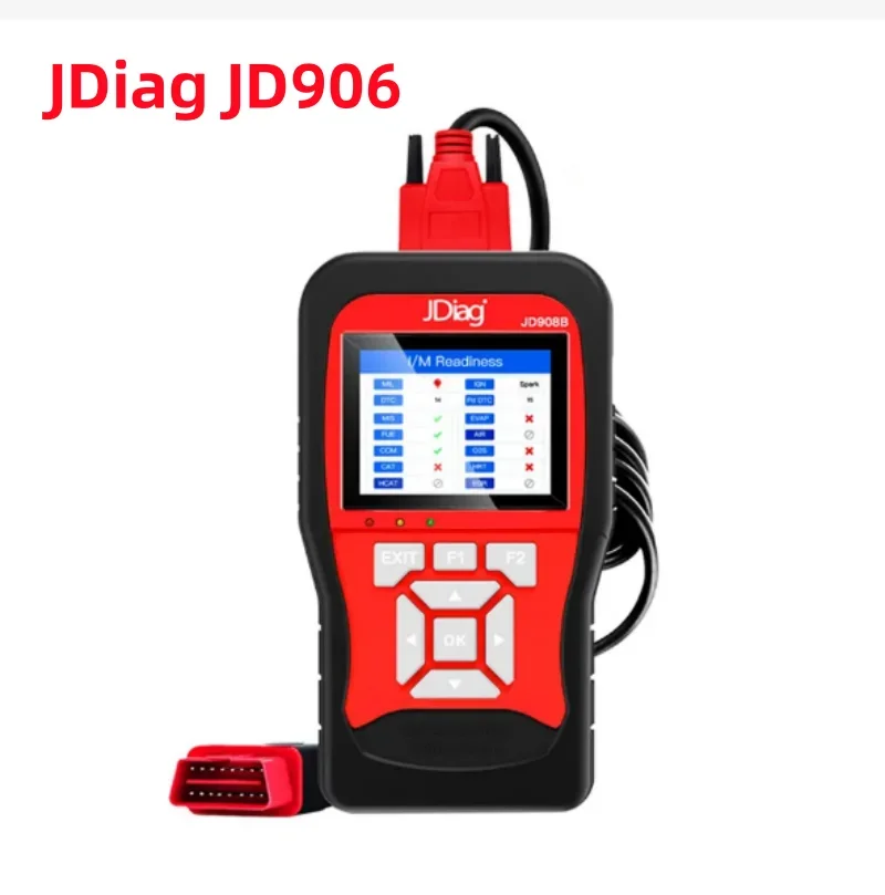 

JDiag JD906 Автомобильный диагностический инструмент OBD2 Система считывания кодов неисправностей двигателя Модернизированный сканер OBD2 автоаксессуары Считыватель кодов