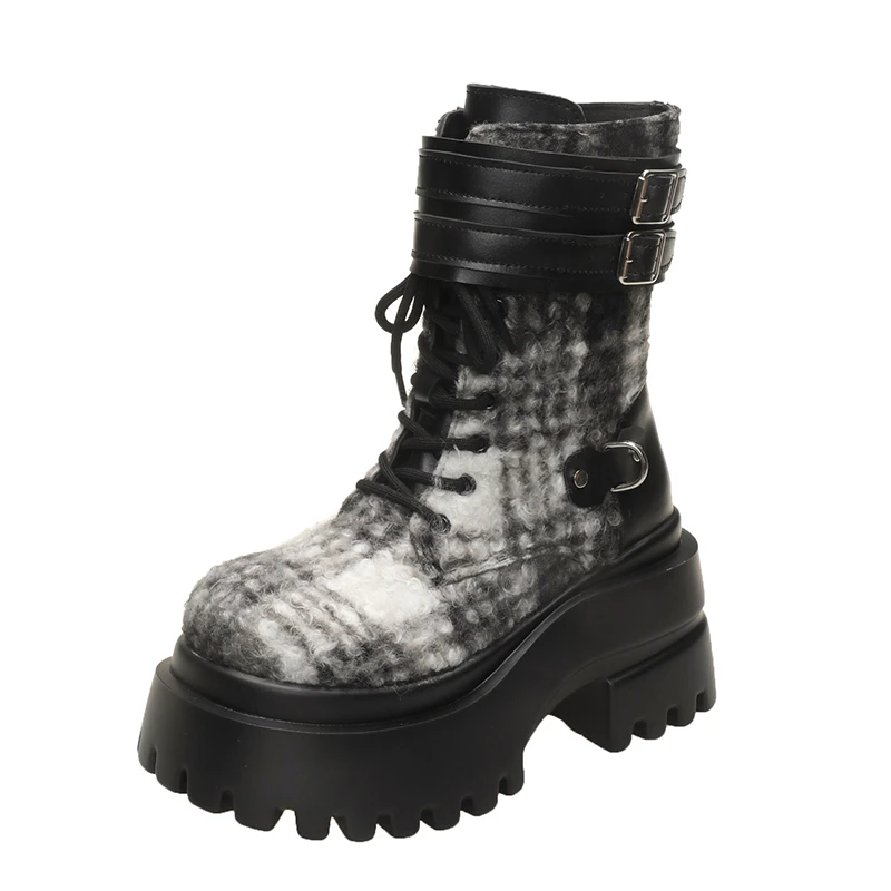 9cm Winter Boots Woman Outdoor Anti Slip Soft Short Boots Lightweight Comfortable Mountain Travel Tactical Women Shoes
