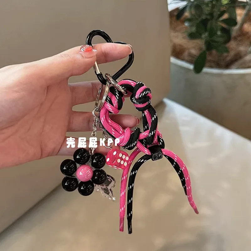 

Keychain Bag Pendant New Arrival Sweet Black Pink Bow Car Keychain Pendant Man Or Woman Gift