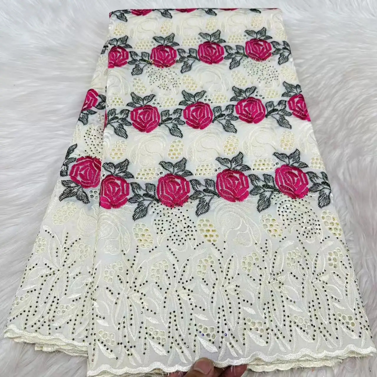 swiss-voile-cotton-lace-fabric-with-tradition-dubai-style-embroidery-for-african-nigerian-garment-sewing-hot-sale