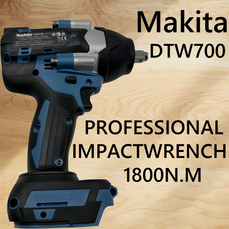 

100% NEW Genuine Makita DTW700 1800N.M Torque Brushless Electric cordless Impact Wrench 1/2 In Wrench For Makita 18v Battery Pin