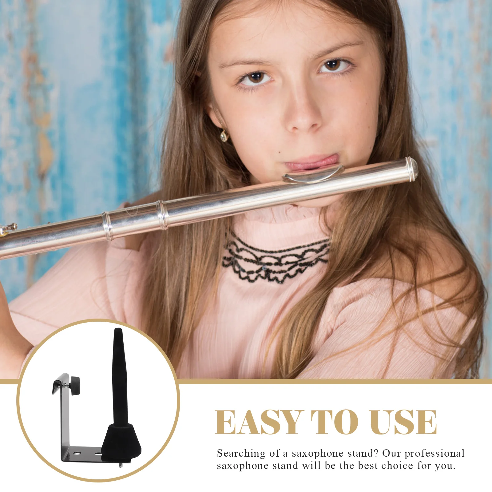 

Wind Instrument Hanging Rack Flute Wall Display Holder Sax Stand Black Music for Saxophone Stands Alto Hangers