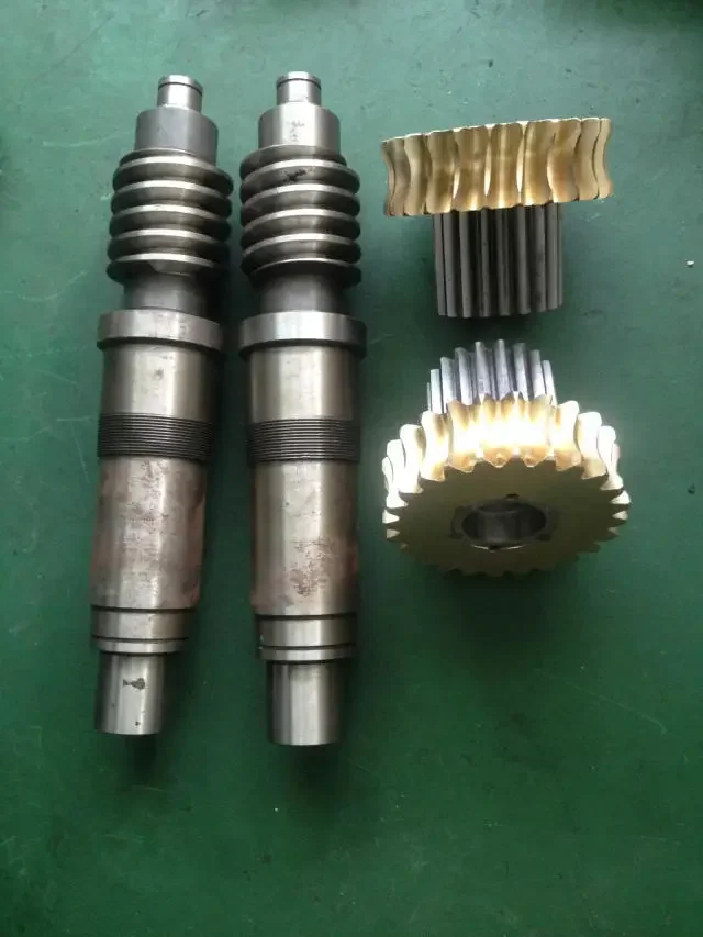 Precision Cnc Machining Services Carbon Steel Spur Gear Wheel Straight Tooth Gear Worm Gear Set