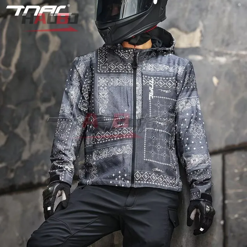 

Motorcycle Jacket Four Seasons Windproof Warm Motorbike Jacket Men Women CE Protector Waterproof Drop Resistant Hooded Jackets