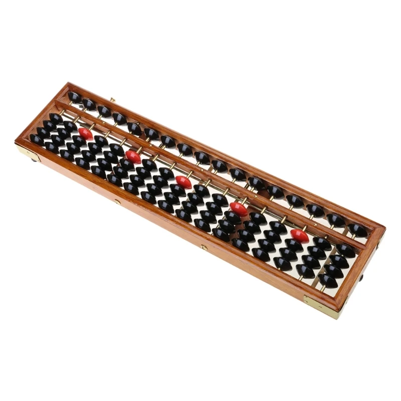 ADWE 17 Digits Wooden Soroban Standard Abacus Chinese Calculator Counting Math Learni