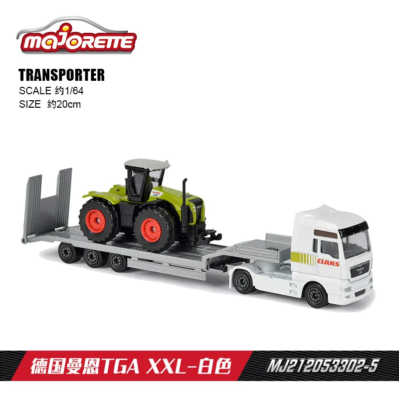 Majorette 1/87 Transporter Cars BENZ ACTROS/MAN TGA XXL  Die-cast Model Collection Toy Vehicles gifts