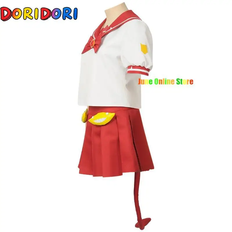 Anime Welcome to Demon School Iruma-kun Valac Clara Cosplay Costume Custom Women Sailor Suits with Devil Tail Skirt Stockings view 4