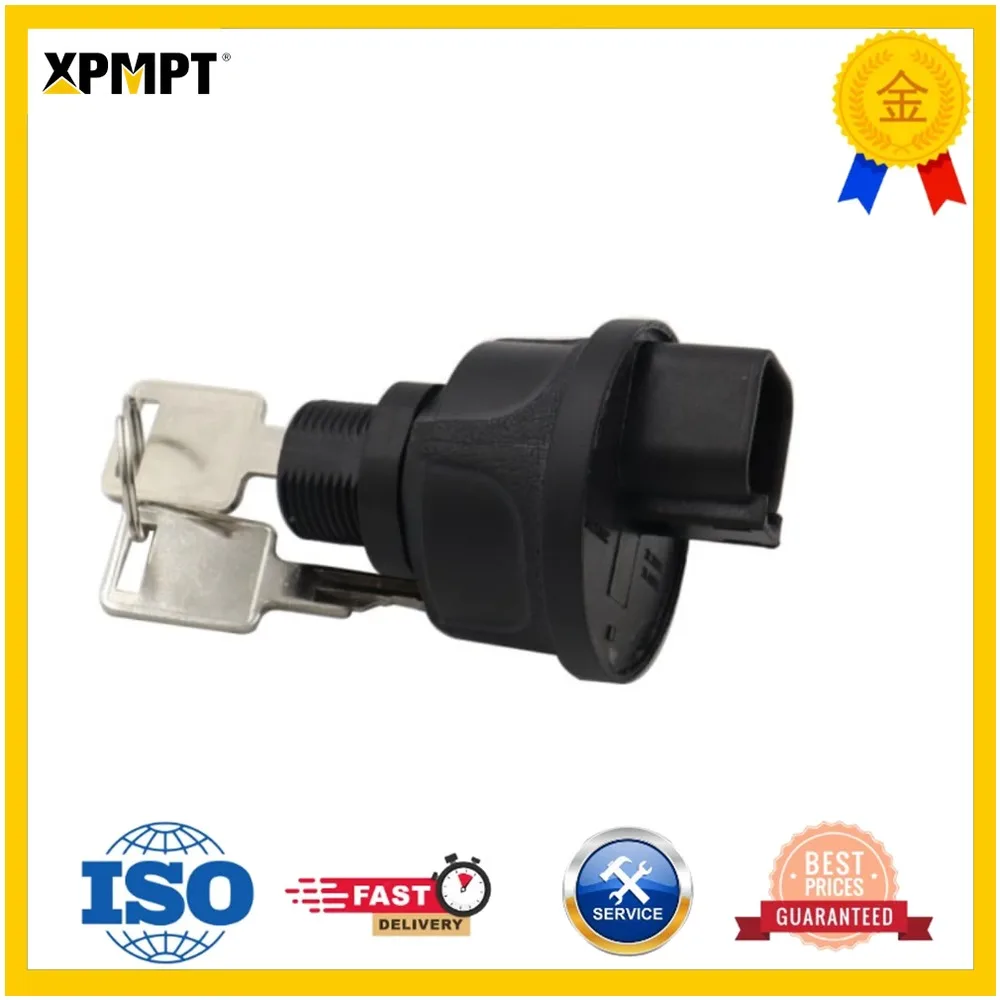 Ignition Switch Start Lock with 2 Keys - For Bobcat S550 S185 - Heavy-Duty Construction Equipment